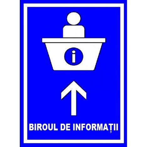 Placuta pentru birou de informatii